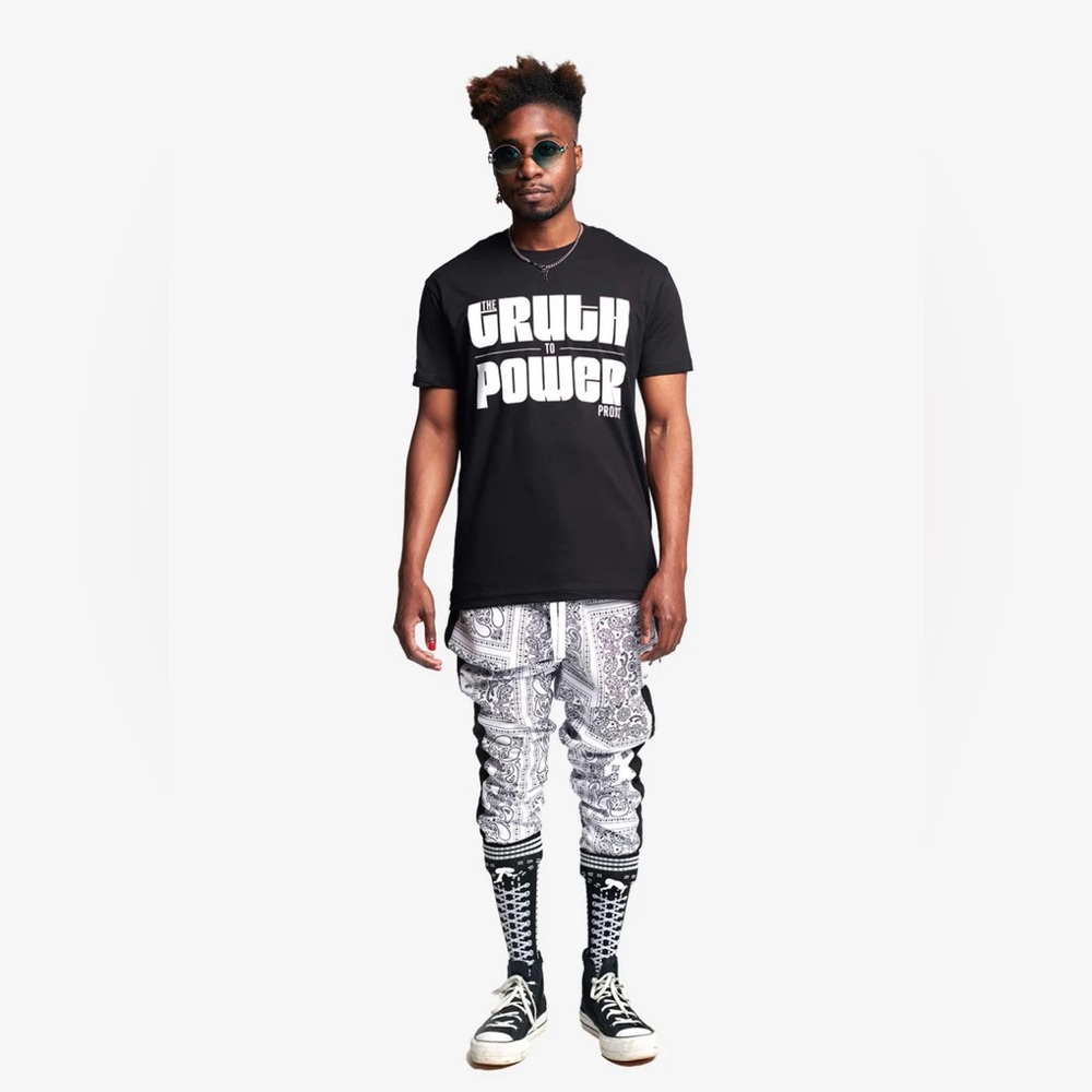 Badu World Market TRUTH TO POWER LOGO TEE XL